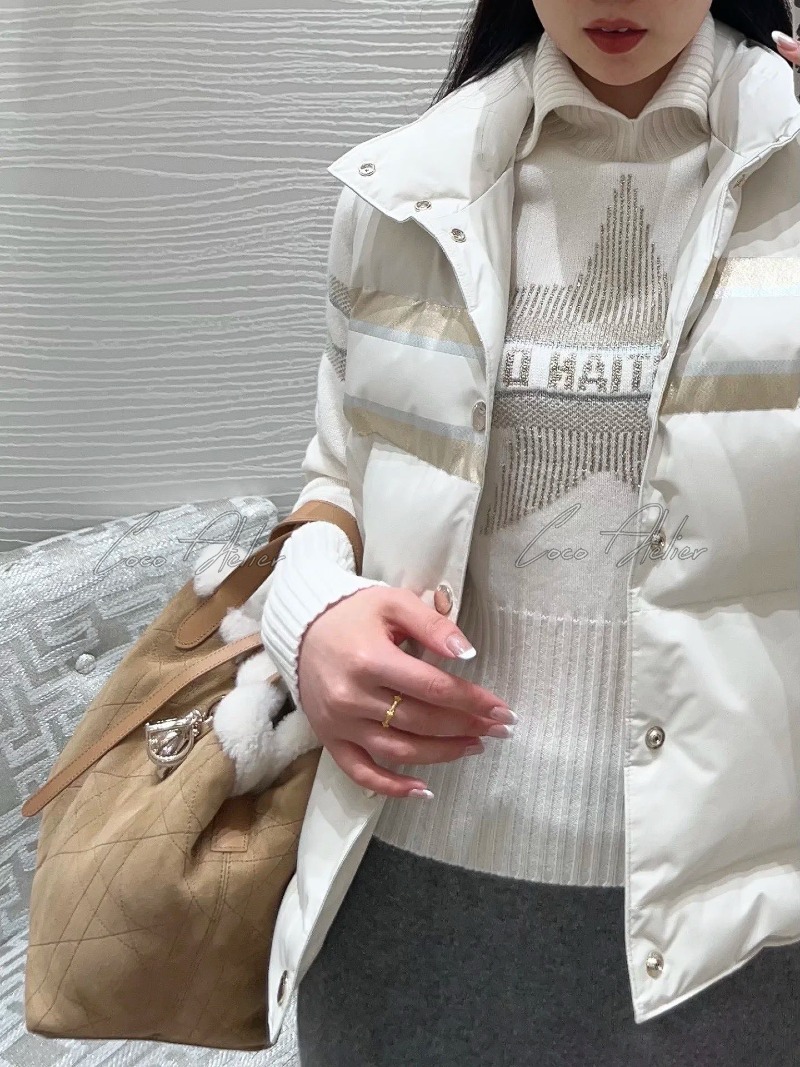 white padded vest