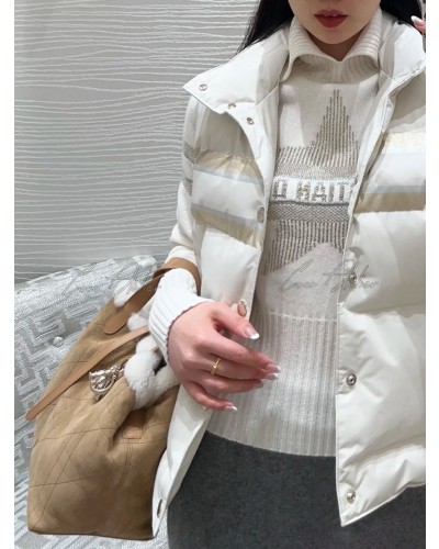 white padded vest