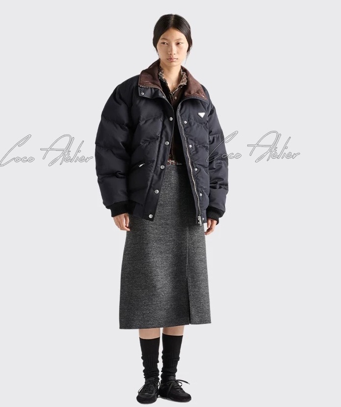 Triangle logo padded jacket