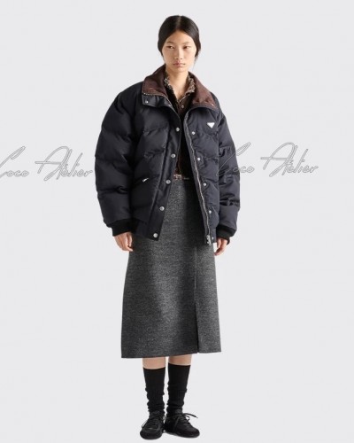 Triangle logo padded jacket