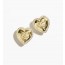 Heart gold earrings