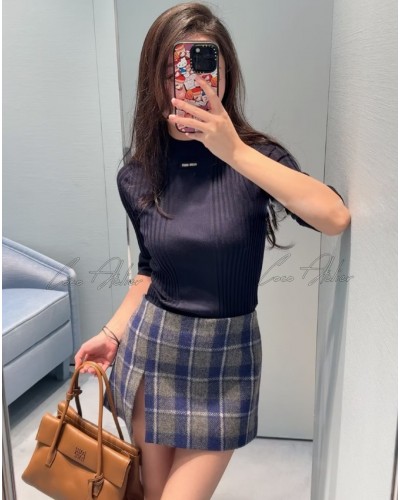 short-sleeved knitwear