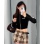 Crop knit zip-up