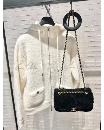 Knit Hood Zip-Up
