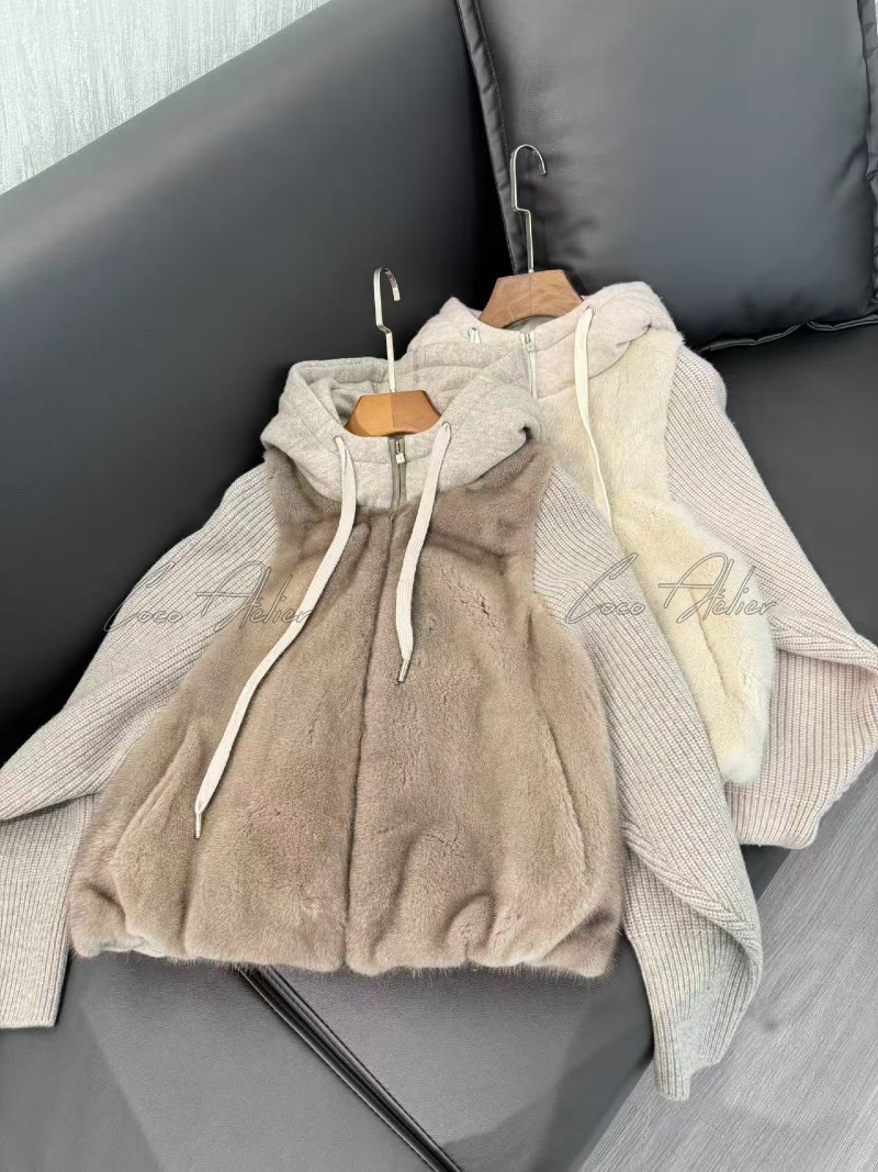 LP mink zip-up