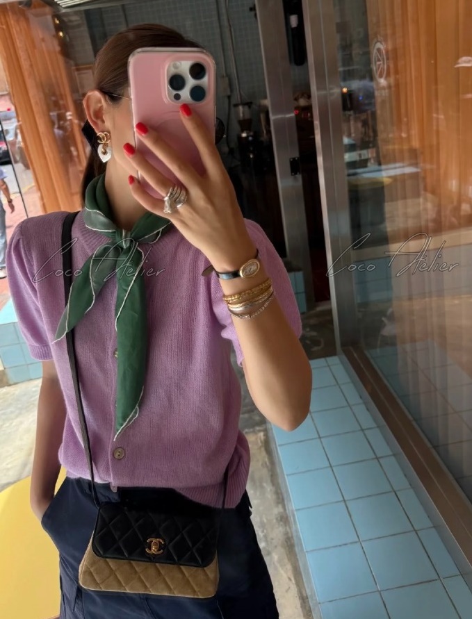 CHANEL 샤넬 스웨이드 크로스백