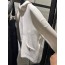White printed knit hooded zip-up