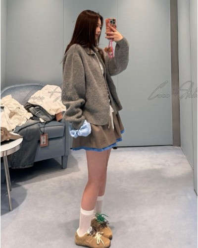 knit zip-up