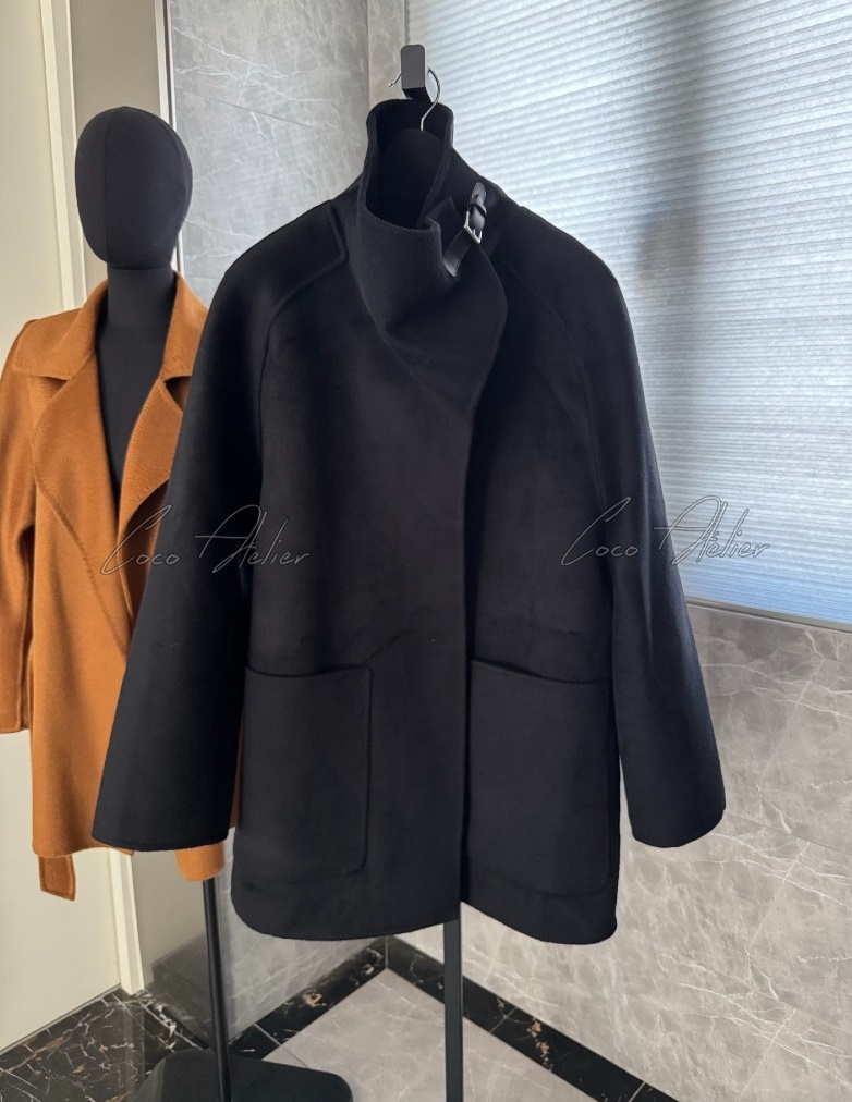 Cashmere half coat