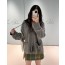 Knit Hood Zip-Up