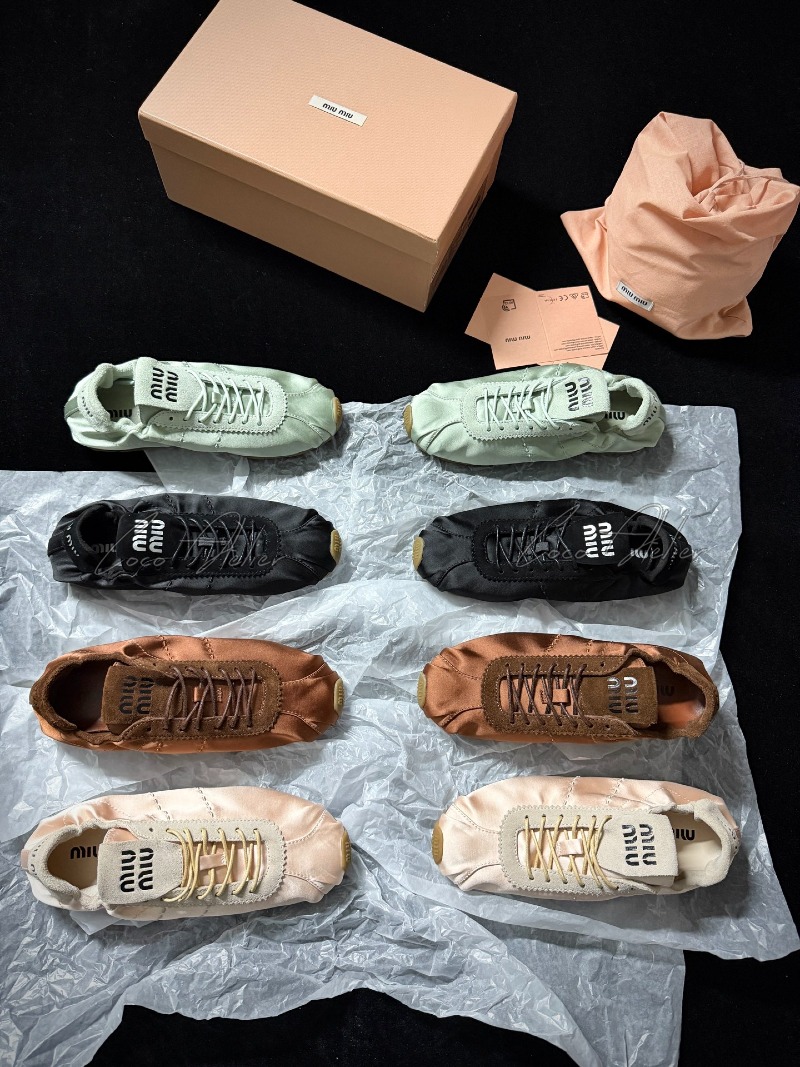 Satin sneakers