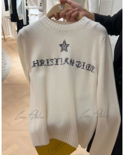 Star symbol cashmere knit