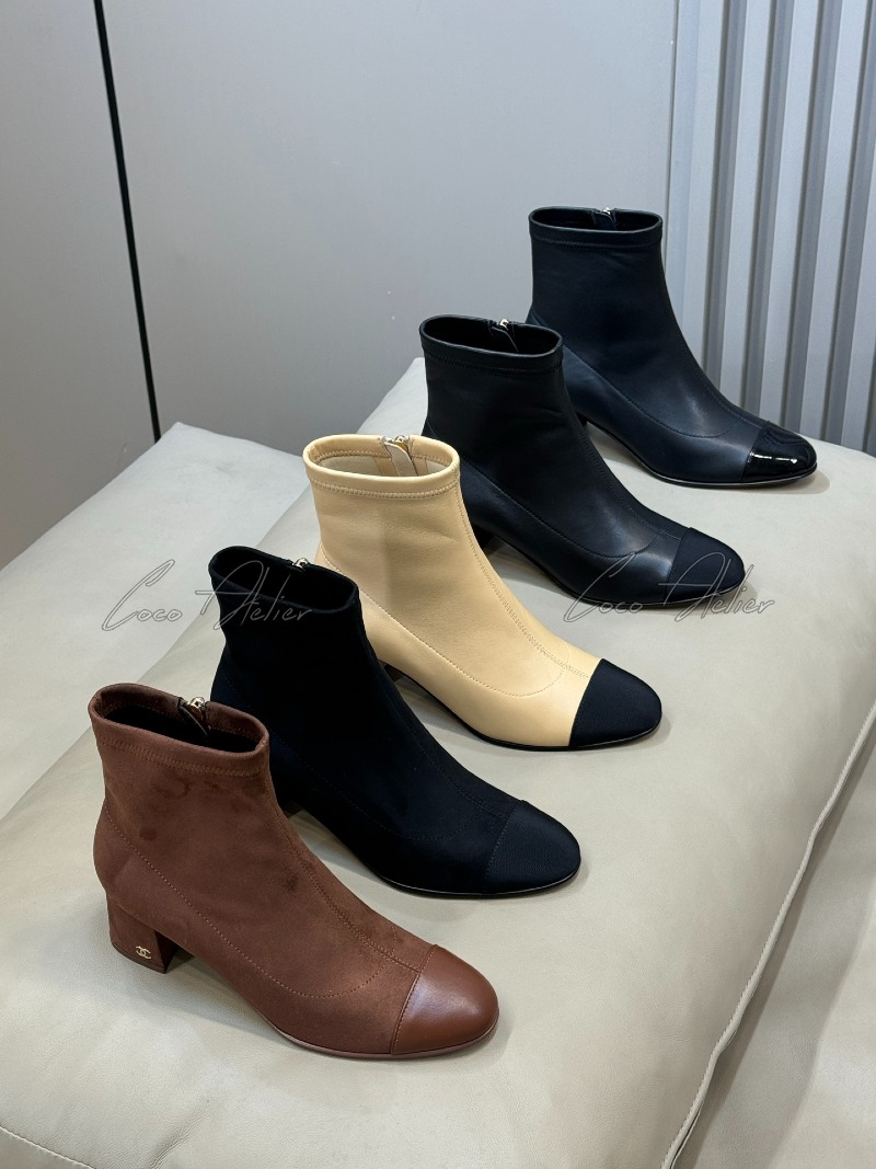 Suede & Leather ankle boots