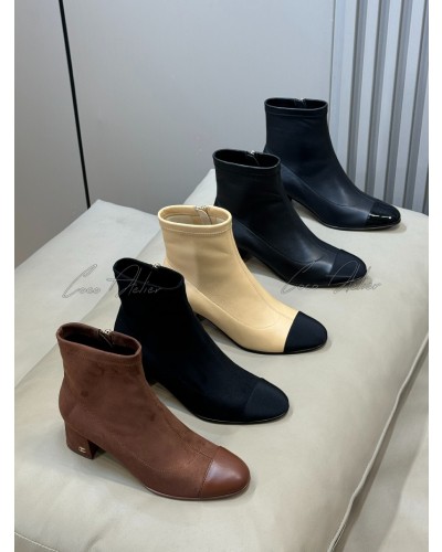 Suede & Leather ankle boots