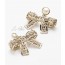 pearl ribbon earrings