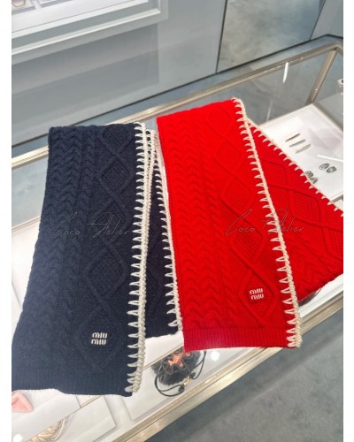 cashmere knit muffler
