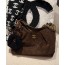 Suede maxi hobo bag