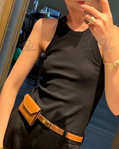 Ppoket leather Belt