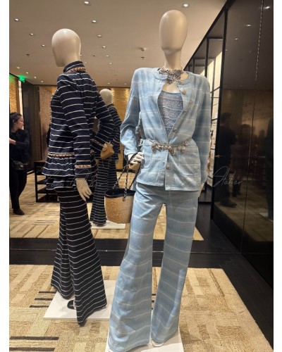 Iced light blue denim