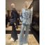 Iced light blue denim