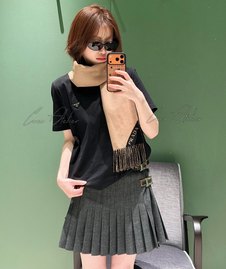 Mini pleats skirt
