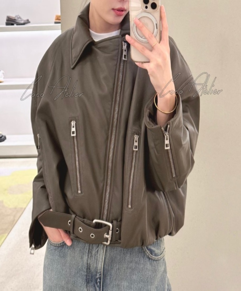 LOE leather jacket (+3color)