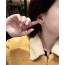 black cc earrings