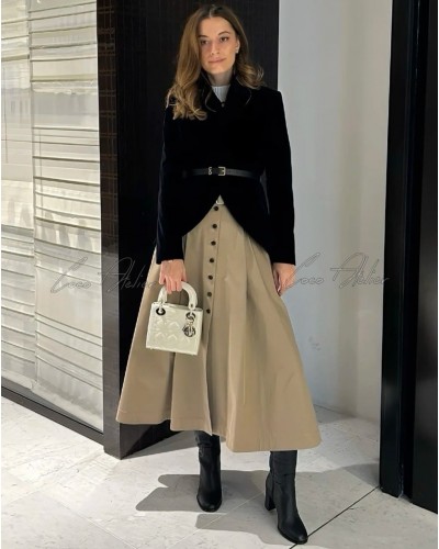 Cotton long skirt