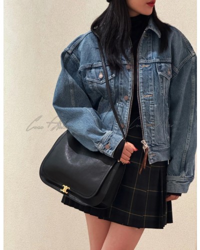 Zipper jean jacket
