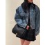 Zipper jean jacket