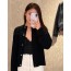 punching cashmere cardigan