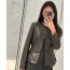 Slim sheepskin jacket