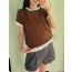 Beads short-sleeved knit & pants