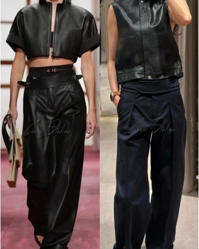 H Side button pants