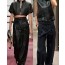 H Side button pants