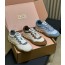 Suede fabric sneakers