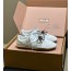 Mesh-leather sneakers