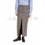 Herringbone long skirt