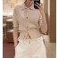 Wool short-sleeved cardigan