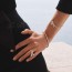 diamond bow bracelet