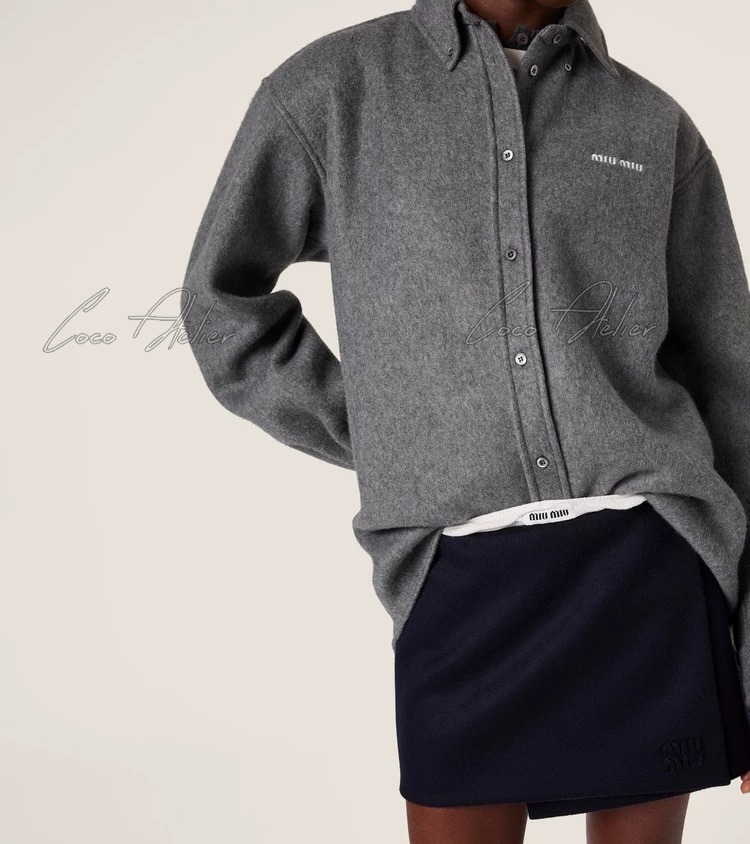gray overshirt