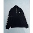 Chrome semi zip-up