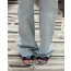embroidered denim pants