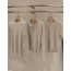 beige logo knit