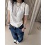 cc embroidered t-shirt(+3color)