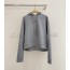 New Gray Hooded T-shirt