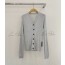 V-neck slim cardigan