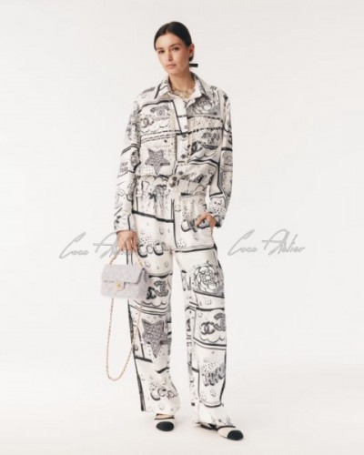 coco silk pants