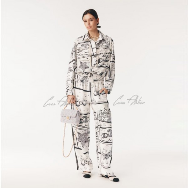 coco silk pants