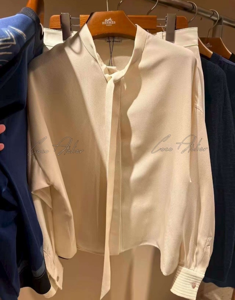 HE tie blouse